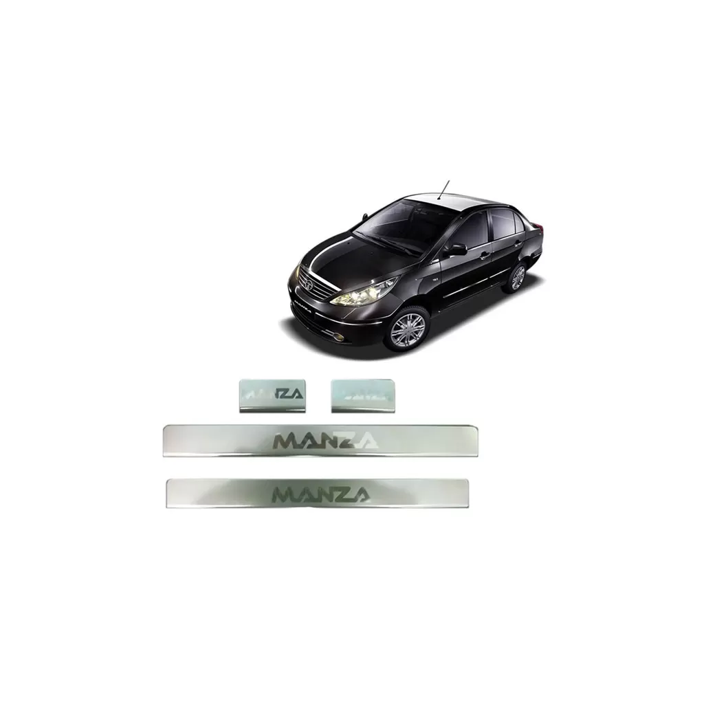 Buy Tata Manza Door Stainless Steel Sill/Scuff Plates online at low prices-RideoFrenzy