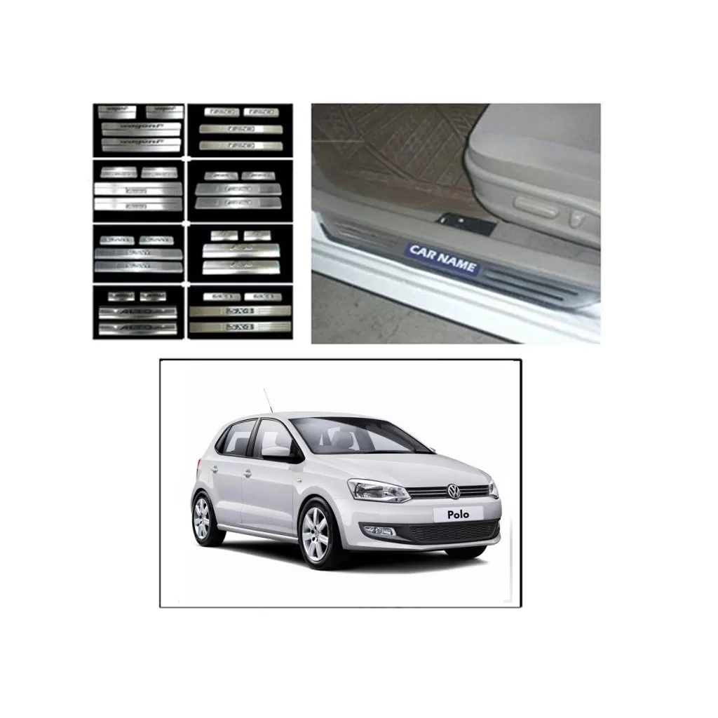 Buy Volkswagen Polo Door Stainless Steel Sill Plates online at low prices | Rideofrenzy