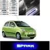 Buy Chevrolet Spark Stainless Steel Sill Plate with Blue LED online | Rideofrenzy