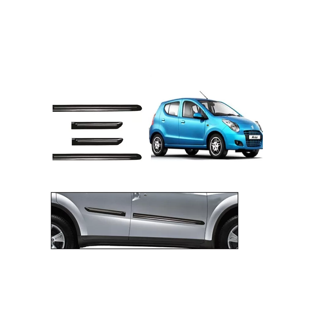 Maruti A-Star Black Chrome Side beading