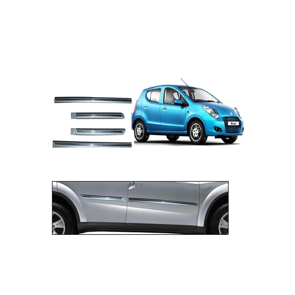 Maruti A-Star Silver Chrome Side beading