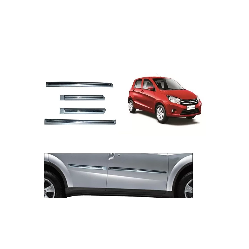 Maruti Celerio Silver Chrome Side beading