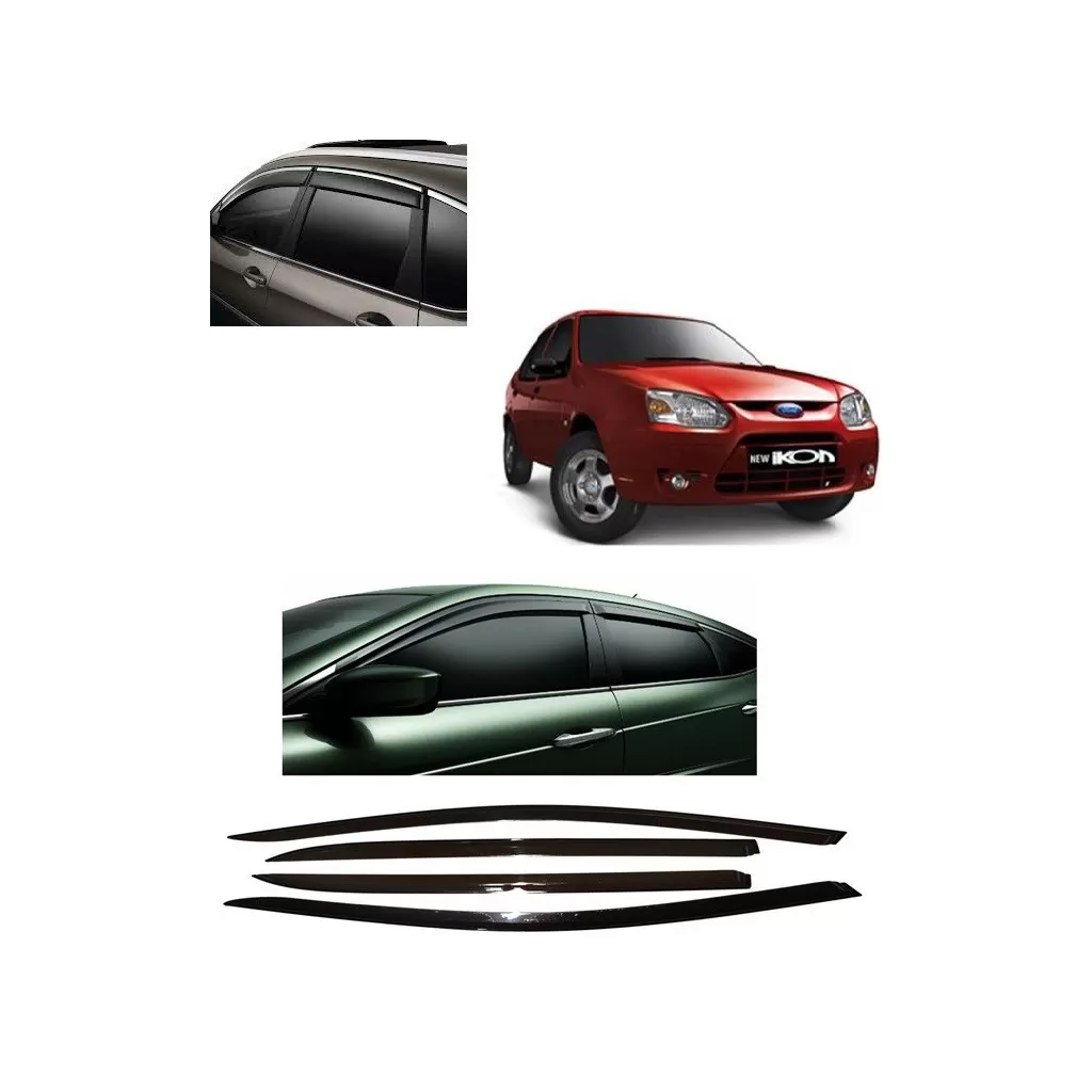 Buy Unbreakable Ford Ikon Door Visors in ABS Plastic at low prices-RideoFrenzy